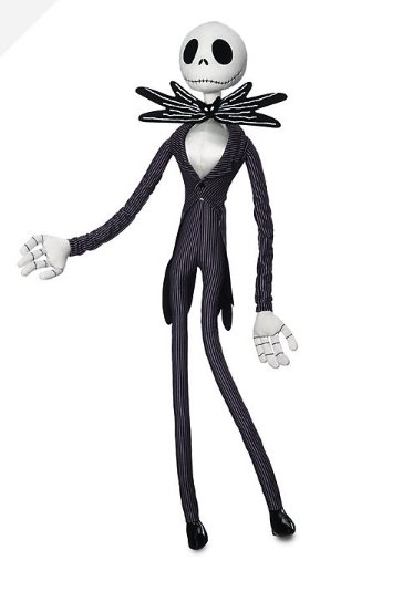 Jack Skellington látková hračka Ukradené vánoce