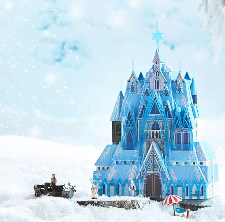 LEDOVÉ KRÁLOVSTVÍ 2 ARANDELSKÝ hrad zámek s figurkami Frozen 2 
