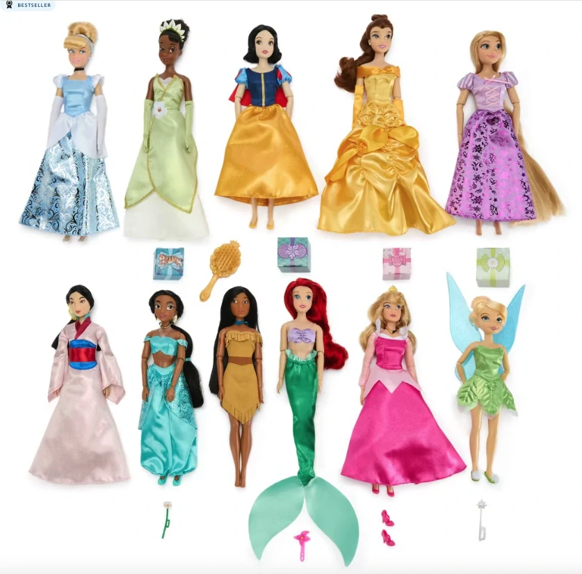 Disney Princezny Deluxe panenky dárková sada 11ks 
