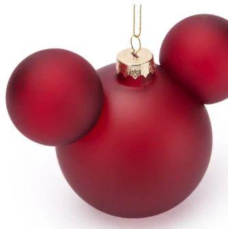 Mickey Mouse vánoční ozdoba na stromeček červená