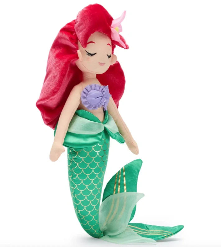 Ariel Malá mořská víla velká plyšová panenka - 45 cm