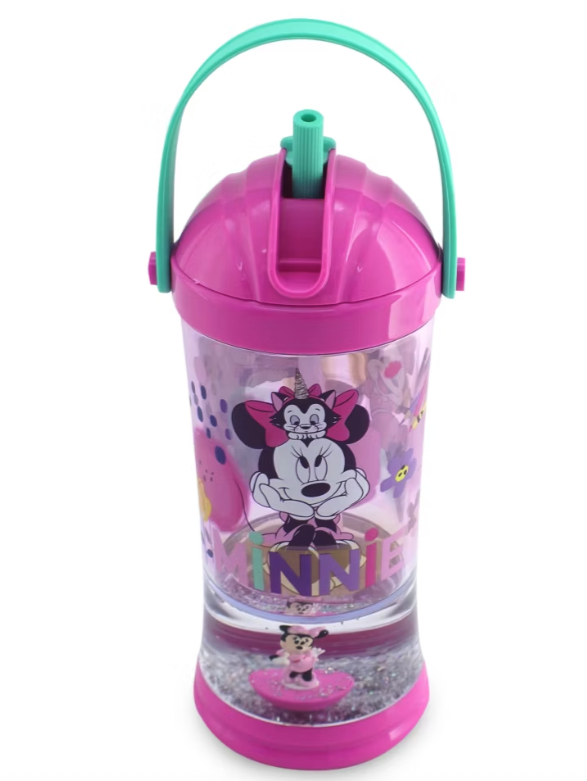 Minnie Mouse dětská láhev s brčkem na pití Disney