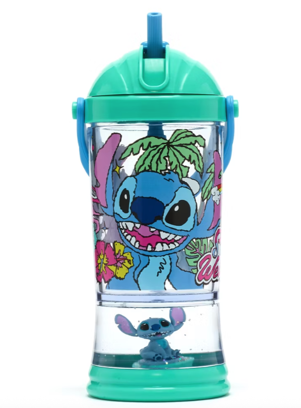Lilo & Stitch dětská láhev s brčkem na pití Stitch