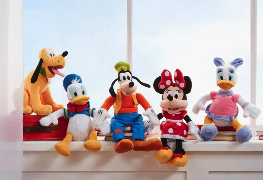 MINNIE MOUSE plyšová hračka v červených šatičkách vel. M
