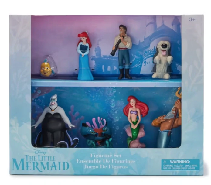 Ariel malá mořská víla figurky sada