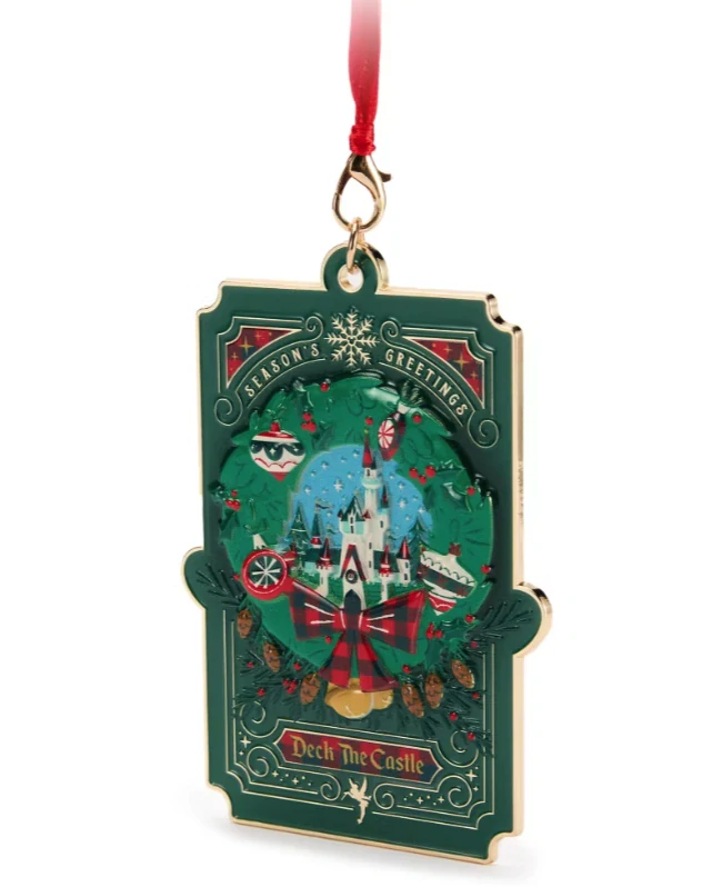 Disney vánoční Kovová ozdoba hrad 
