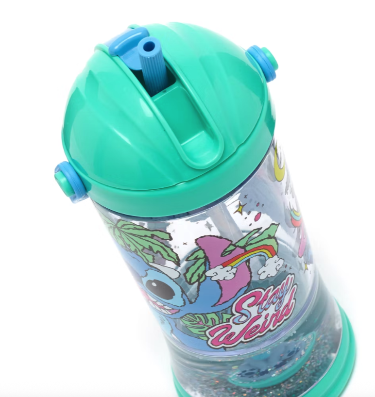 Lilo & Stitch dětská láhev s brčkem na pití Stitch