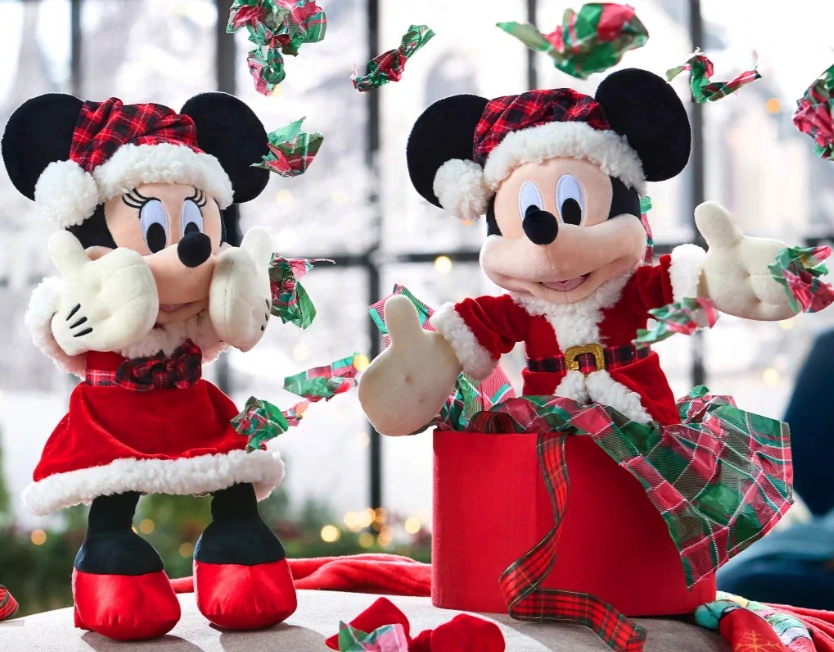 Mickey Mouse vánoční plyšová hračka 2025 