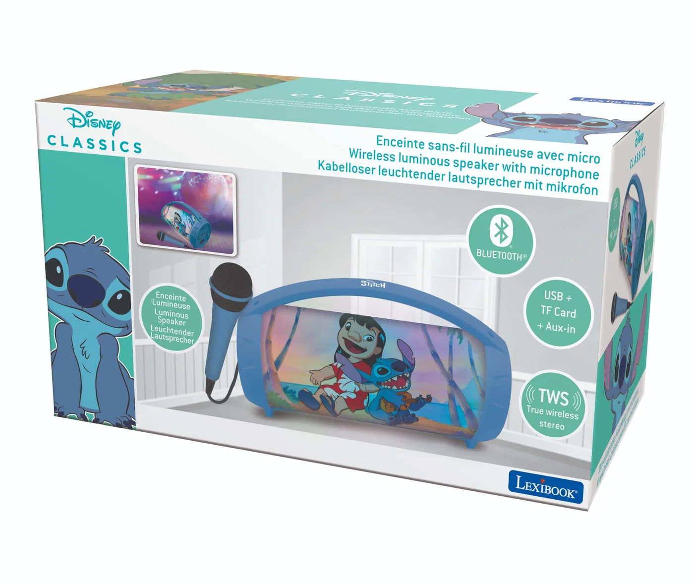 Stitch Bluetooth® Reproduktor s mikrofonem Lilo & Stitch