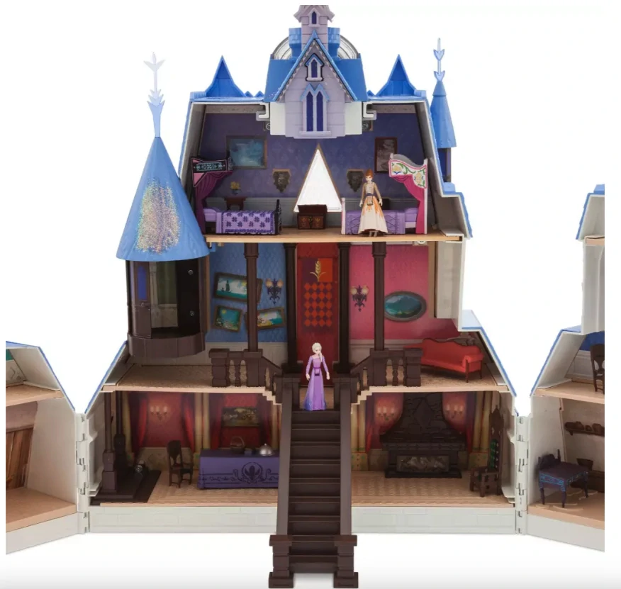 LEDOVÉ KRÁLOVSTVÍ 2 ARANDELSKÝ hrad zámek s figurkami Frozen 2 