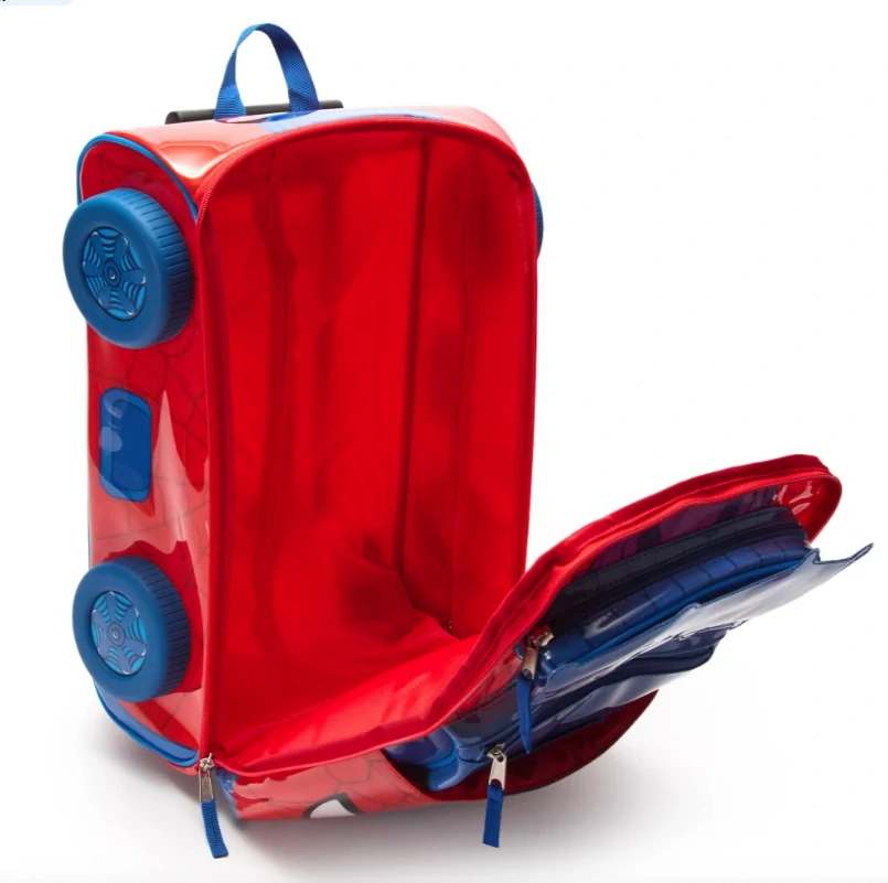 Spider-Man dětský cestovní kufr na kolečkách s hračkou