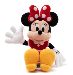 MINNIE MOUSE plyšová hračka v červených šatičkách vel. M