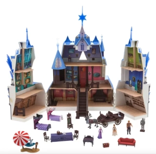 LEDOVÉ KRÁLOVSTVÍ 2 ARANDELSKÝ hrad zámek s figurkami Frozen 2 
