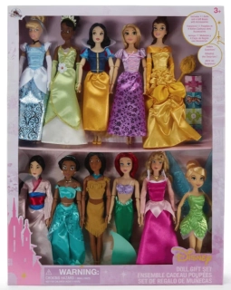 Disney Princezny Deluxe panenky dárková sada 11ks 