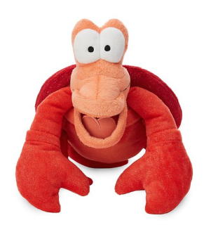 Sebastian krab plyšová hračka od Malé mořské víly