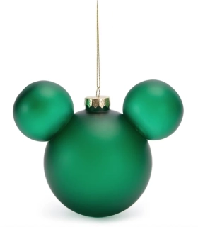 Mickey Mouse vánoční ozdoba na stromeček zelená