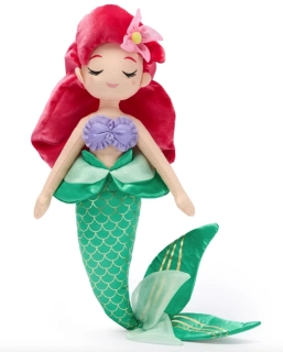 Ariel Malá mořská víla velká plyšová panenka - 45 cm